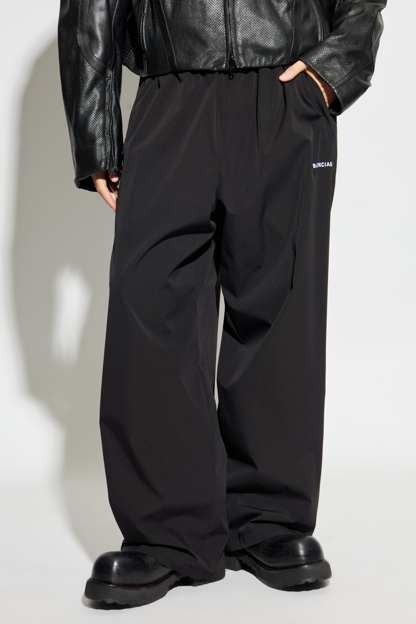 Black Trousers with logo Balenciaga - Vitkac Canada